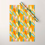 Colored Cone pattern Wrapping Paper Gallery Image 1