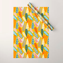 Colored Cone pattern Wrapping Paper Gallery Image 1