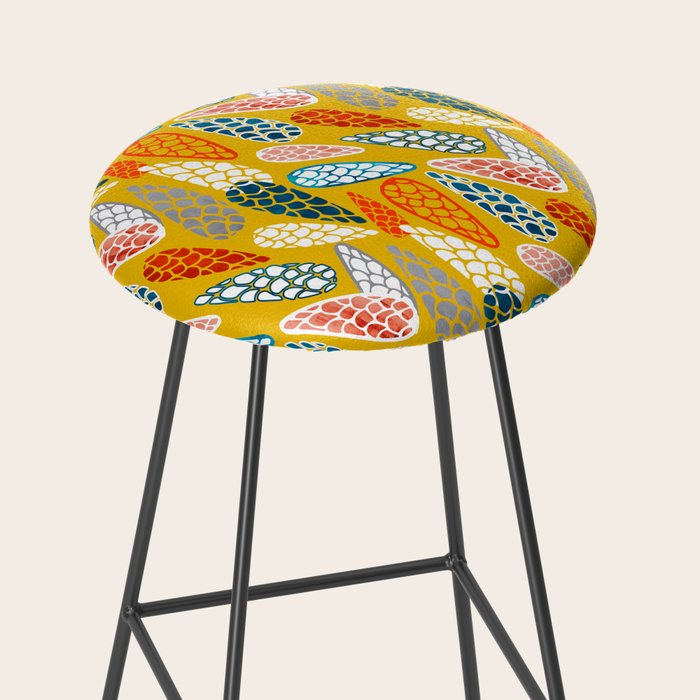 Colored Cone pattern Stool Gallery Image 2