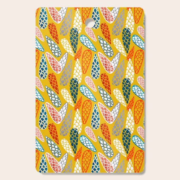 Colored Cone pattern Cutting Board Gallery Image 1