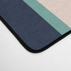 Stripes Abstract, Orange, Teal, Navy Desk Mat Gallery Image 4