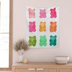 Gummy Bears Colorful Candy Wall Tapestry Gallery Image 2