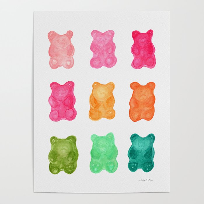 Gummy Bears Colorful Candy Poster Gallery Image 1