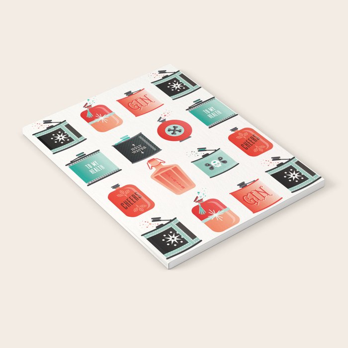Flask Collection - Red & Turquoise Palette Notebook Gallery Image 1