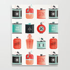 Flask Collection - Red & Turquoise Palette Notebook Gallery Image 4