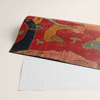 Animal Grotesques Mughal Carpet Fragment Digital Painting Wrapping Paper Gallery Image 2