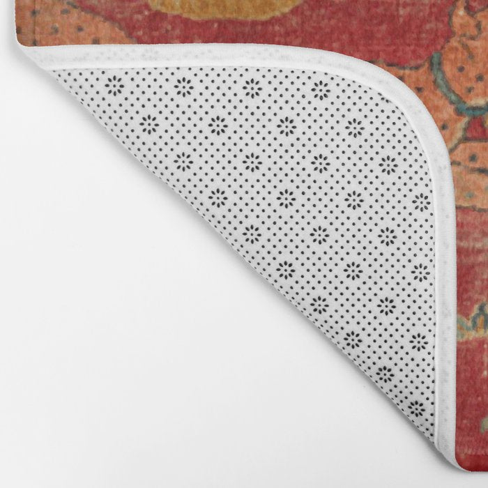 Animal Grotesques Mughal Carpet Fragment Digital Painting Bath Mat Gallery Image 2