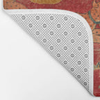 Animal Grotesques Mughal Carpet Fragment Digital Painting Bath Mat Gallery Image 2