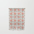 Preppy Grandmillennial Cute Red Flowers Wall Hanging Gallery Image 1