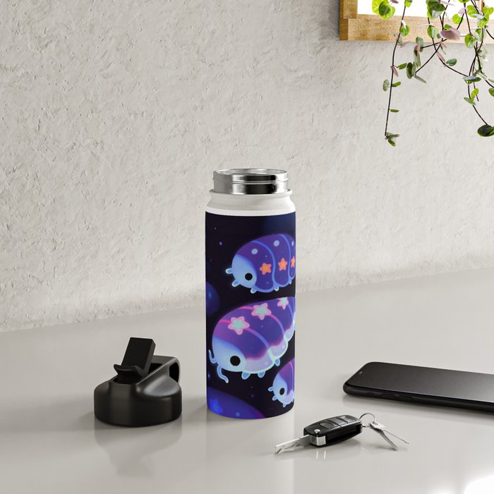 Cloud isopod - Starry night Water Bottle Gallery Image 4
