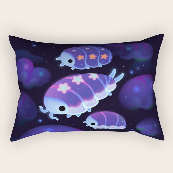 Cloud isopod - Starry night Rectangular Pillow Gallery Image 2