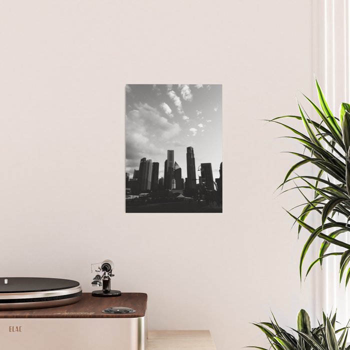 LION CITY || black and white architecture photography || SINGAPORE Poster Gallery Image 2