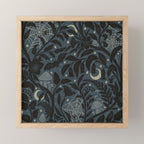 Mysterious Garden - midnight blue Mini Art Print Gallery Image 1
