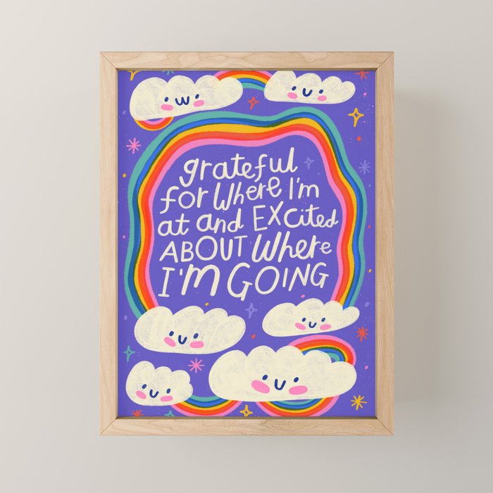 Grateful Mini Art Print Gallery Image 1