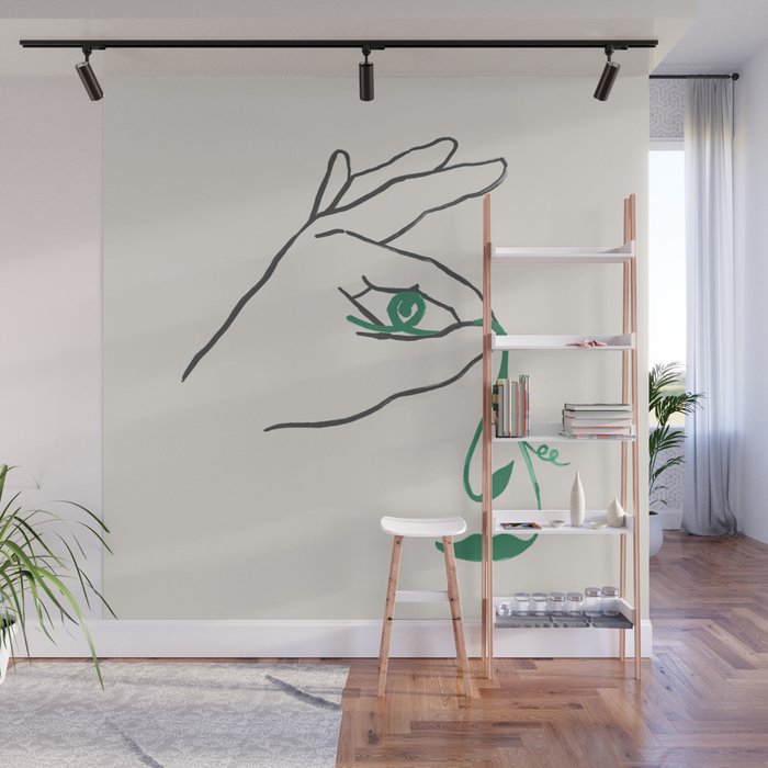 Lady green Wall Mural Gallery Image 1