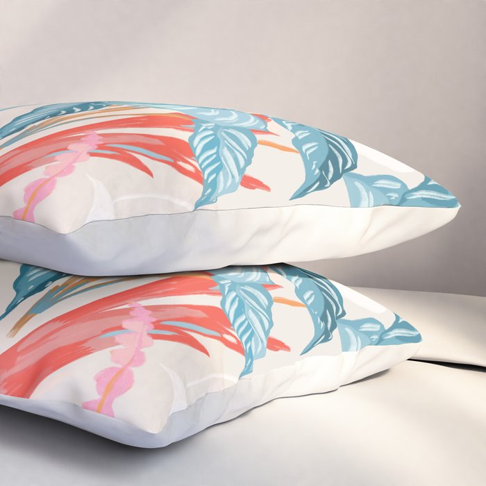 Birds and Plants Pillow Sham Gallery Image 3