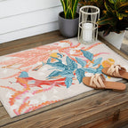 Birds and Plants Outdoor Rug Gallery Image 2