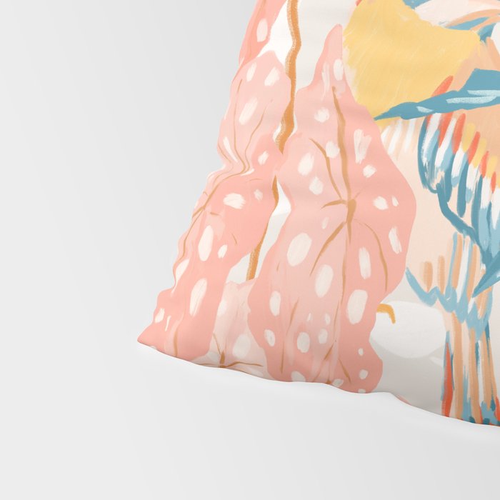 Birds and Plants Pillow Sham Gallery Image 4