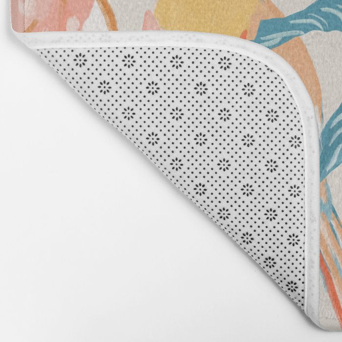 Birds and Plants Bath Mat Gallery Image 2