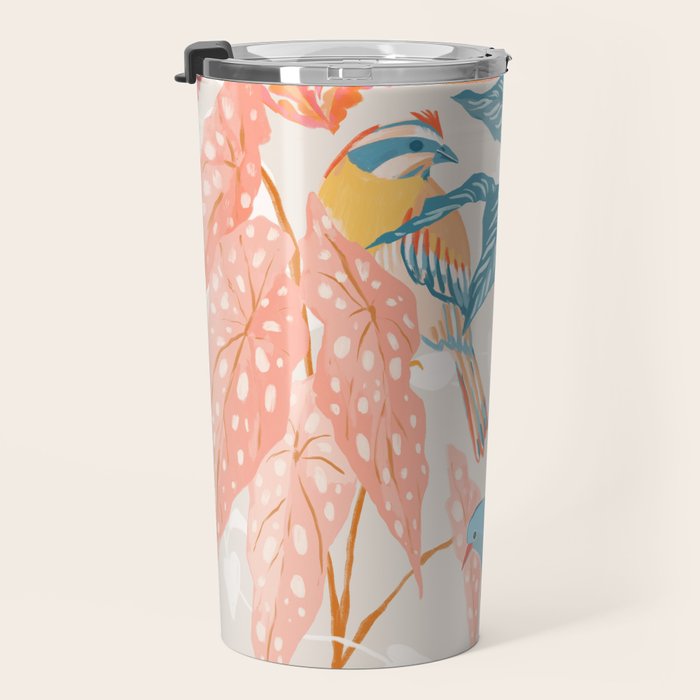 Birds and Plants Travel Mug Gallery Image 3