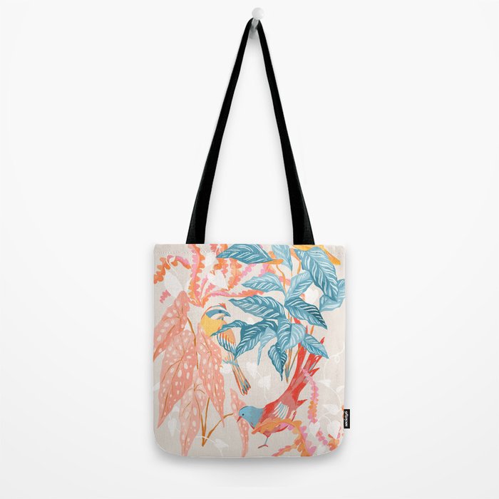 Birds and Plants Tote Bag Gallery Image 2