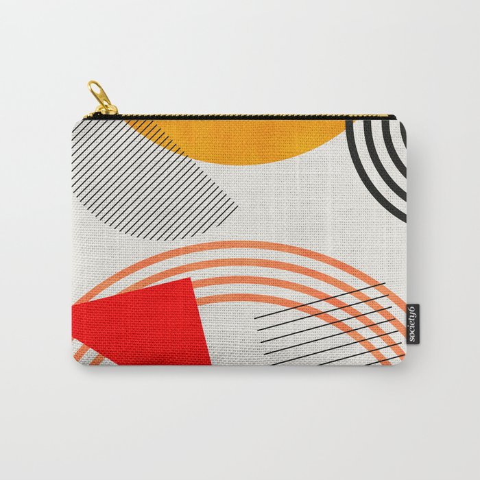mid century geometry 2021 9 Carry All Pouch Gallery Image 1