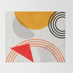 mid century geometry 2021 9 Throw Blanket Gallery Image 2