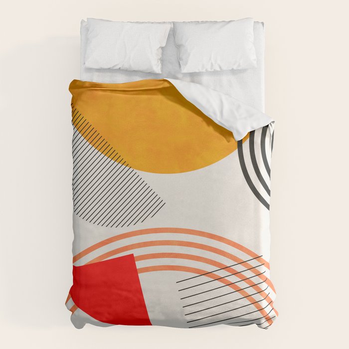 mid century geometry 2021 9 Duvet Cover Gallery Image 6