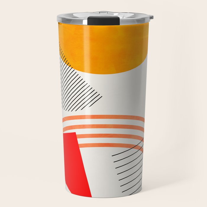mid century geometry 2021 9 Travel Mug Gallery Image 1