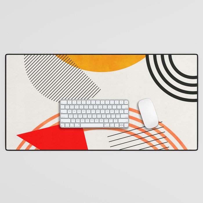 mid century geometry 2021 9 Desk Mat Gallery Image 1