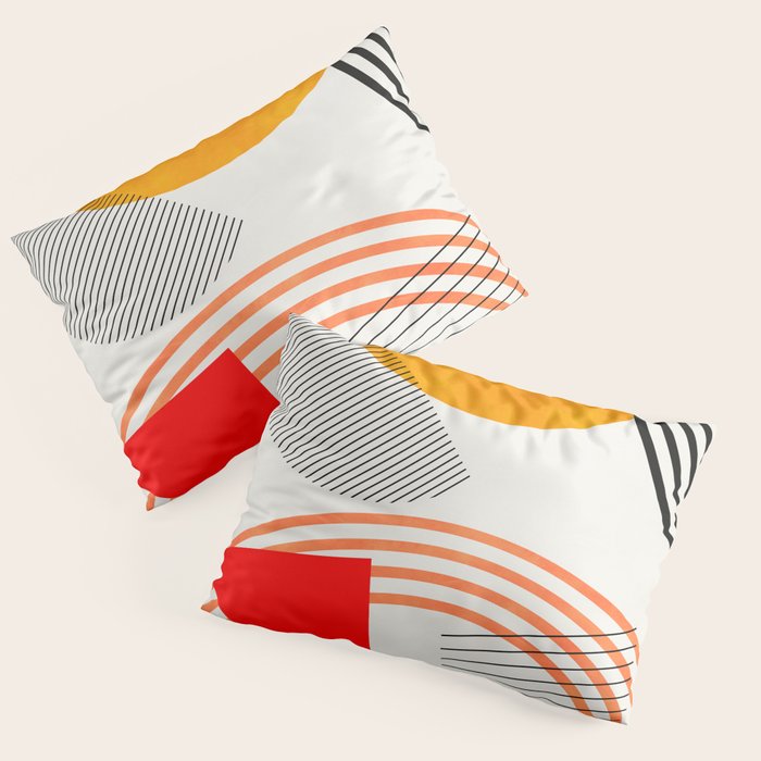mid century geometry 2021 9 Pillow Sham Gallery Image 1