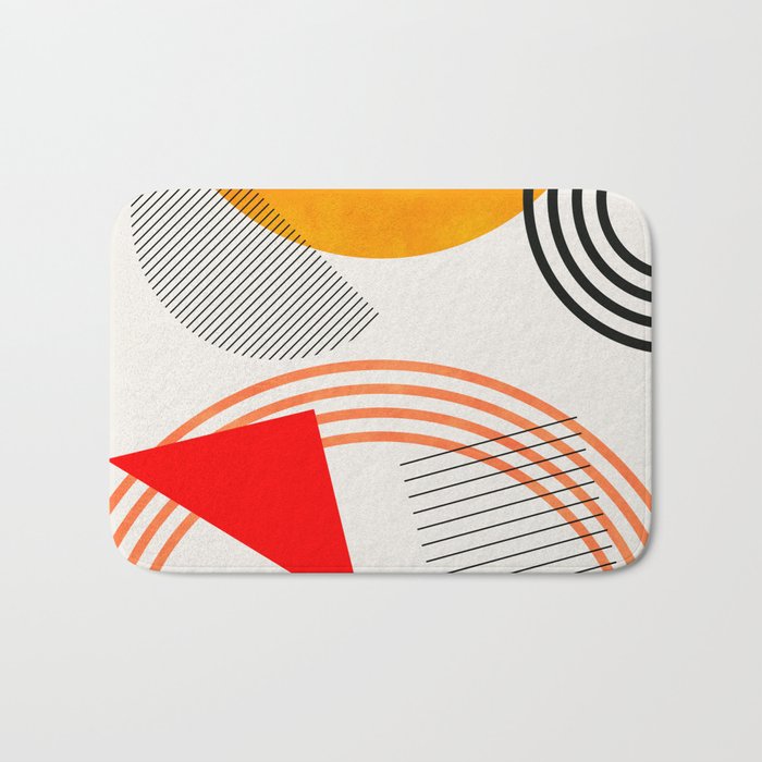 mid century geometry 2021 9 Bath Mat Gallery Image 1