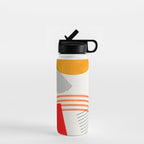 mid century geometry 2021 9 Water Bottle Gallery Image 1