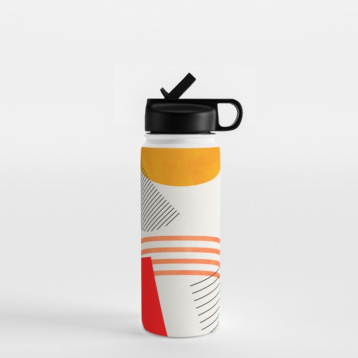mid century geometry 2021 9 Water Bottle Gallery Image 1