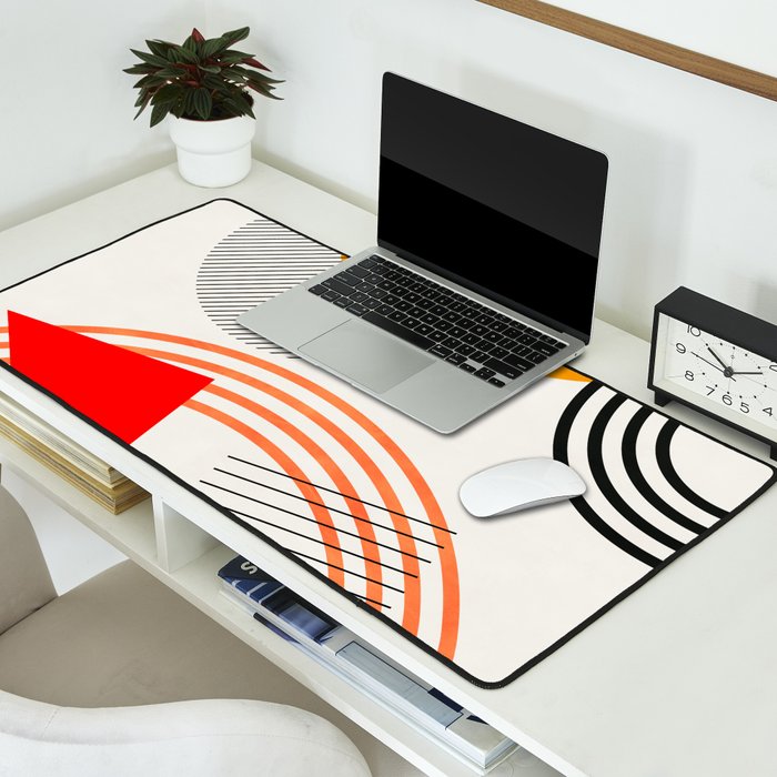 mid century geometry 2021 9 Desk Mat Gallery Image 2