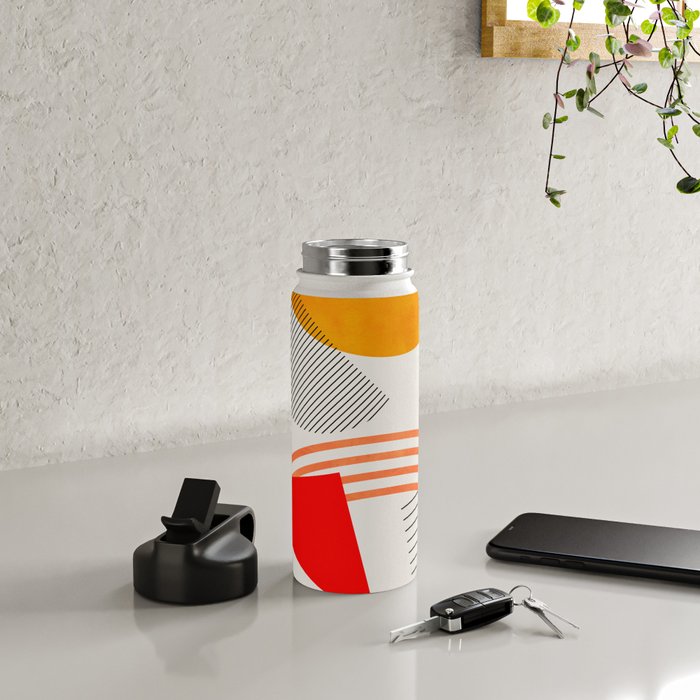 mid century geometry 2021 9 Water Bottle Gallery Image 4