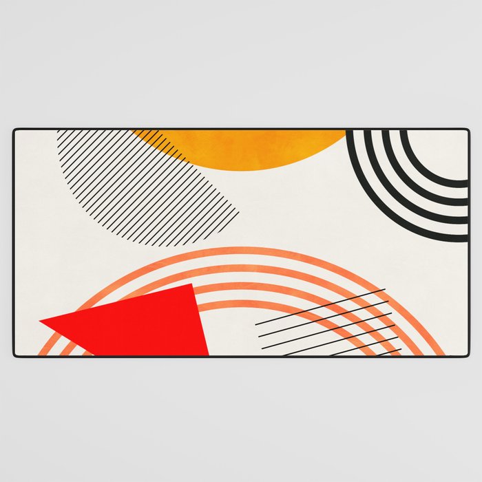 mid century geometry 2021 9 Desk Mat Gallery Image 3
