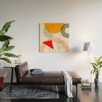 mid century geometry 2021 9 Wood Wall Art Gallery Image 2