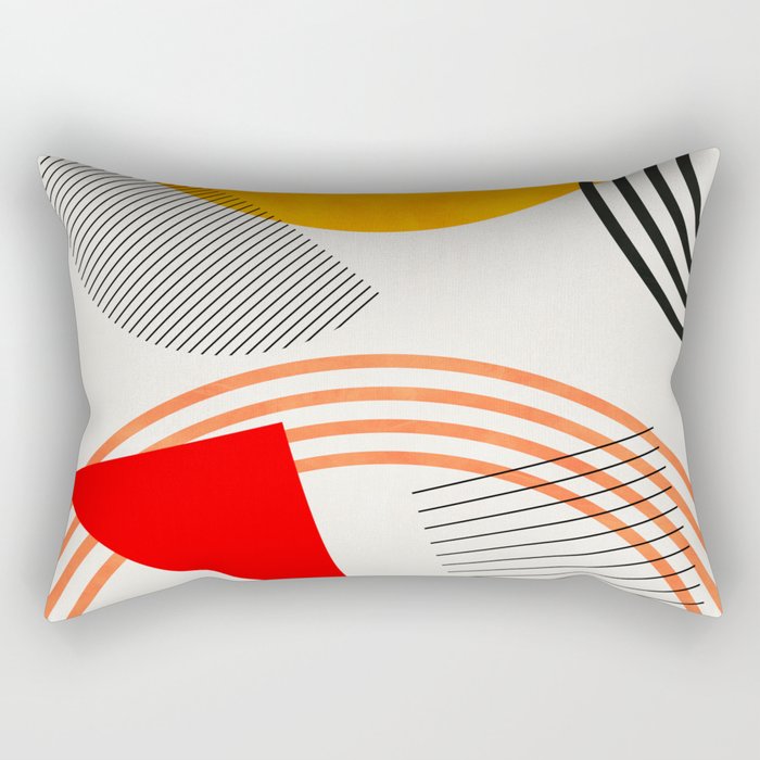 mid century geometry 2021 9 Rectangular Pillow Gallery Image 1
