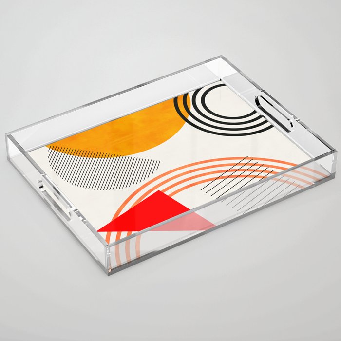 mid century geometry 2021 9 Acrylic Tray Gallery Image 1