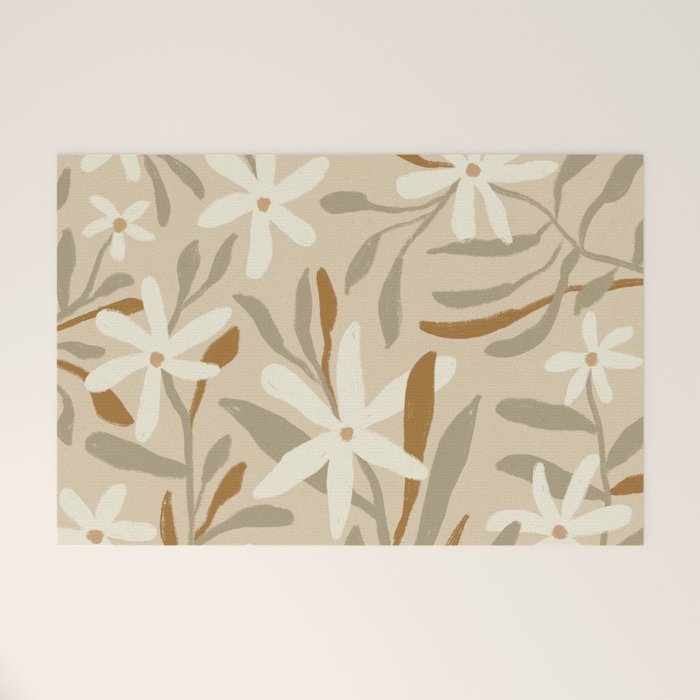 Pastel Wildflowers Welcome Mat Gallery Image 1
