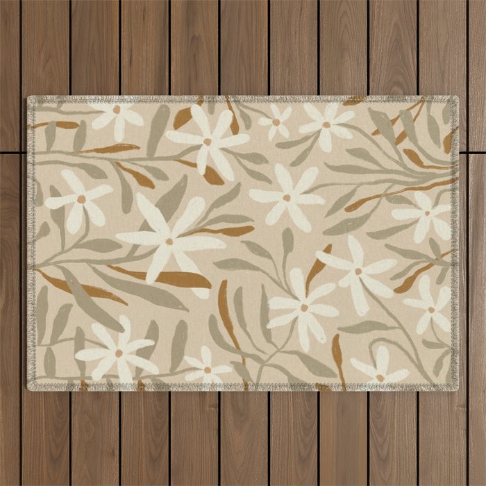 Pastel Wildflowers Outdoor Rug Gallery Image 1