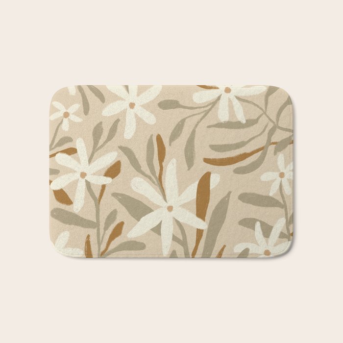 Pastel Wildflowers Bath Mat Gallery Image 1