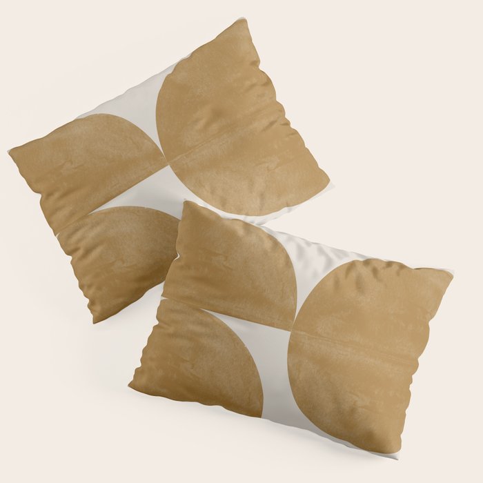 Mid Century Modern Mustard Graphic Pillow Sham Gallery Image 3