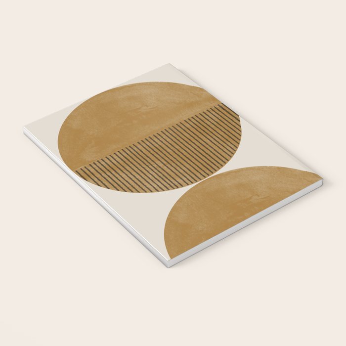 Mid Century Modern Mustard Graphic Notebook Gallery Image 3