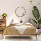 Mid Century Modern Mustard Graphic Comforter Gallery Image 3