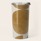 Mid Century Modern Mustard Graphic Travel Mug Gallery Image 2