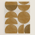 Mid Century Modern Mustard Graphic Jigsaw Puzzle Gallery Image 1