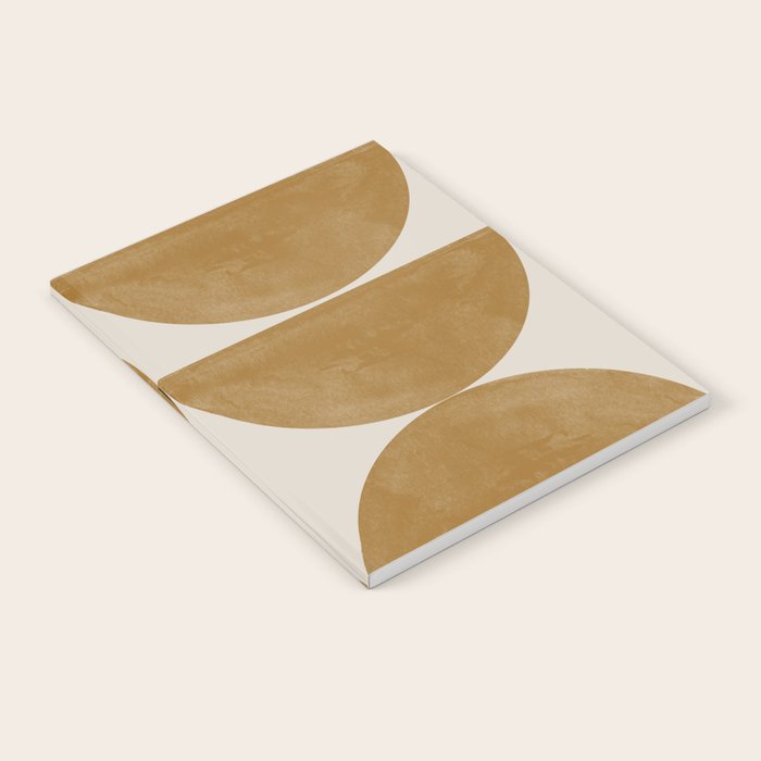 Mid Century Modern Mustard Graphic Notebook Gallery Image 1