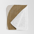 Mid Century Modern Mustard Graphic Throw Blanket Gallery Image 3